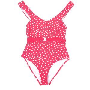 Cupshe Polkadot One Piece Bathing Suit Medium, Red & White Swimsuit Excellent